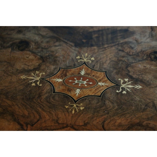 374 - Victorian rosewood, marquetry and string inlaid music cabinet with brass gallery rail raised on cast... 