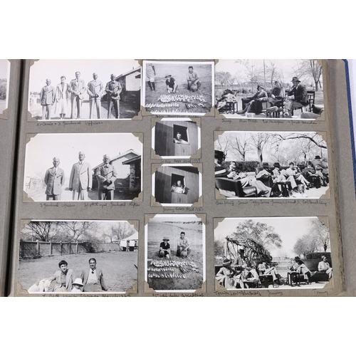 219 - Pre WWII album of family photographs including SS Ingoma, Barbados, 