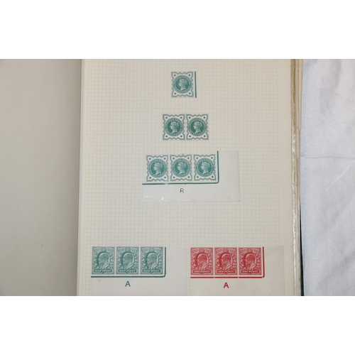 256 - Two albums of GB stamps including eight vic 1d penny blacks, penny red imperfs, stars and plates, tu... 