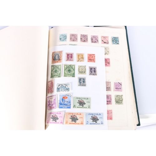 269 - Stamp collection in multiple albums and loose including GB Vic 1d penny black vertical pair QG-RG, f... 