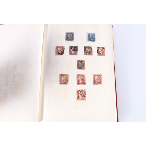 269 - Stamp collection in multiple albums and loose including GB Vic 1d penny black vertical pair QG-RG, f... 