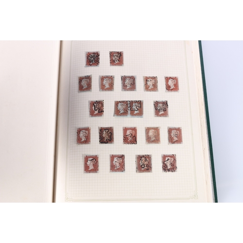 269 - Stamp collection in multiple albums and loose including GB Vic 1d penny black vertical pair QG-RG, f... 