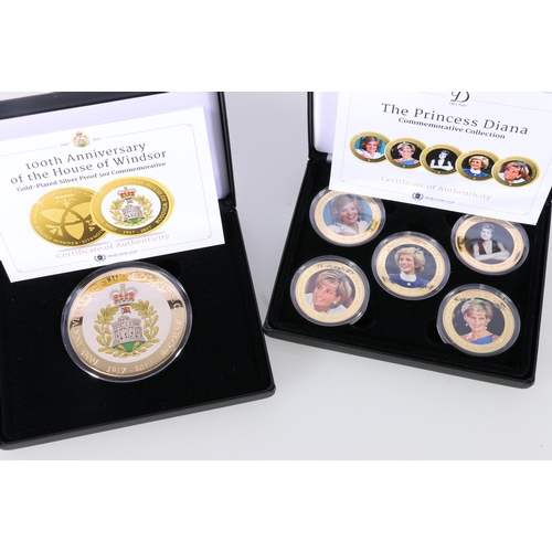 272 - Heirloom Coins gold plated silver proof 5oz coin commemorating the 100th anniversary of the House of... 