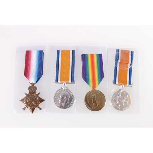 383 - WWI trio of 1070 Private C Sandison of the Royal Scots including war medal, victory medal and 1914-1... 