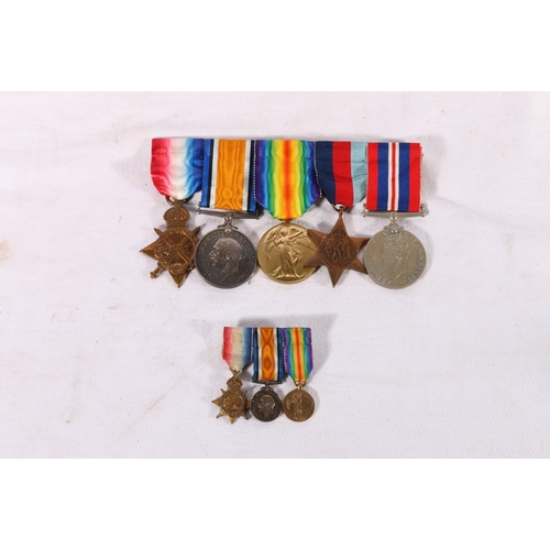 396 - WWI and WWII medal group of Captain C R W Attenborough of the Second London Regiment including WWI w... 