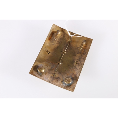 400 - Scottish brass shoulder belt plate of The Gordon Highlanders (92nd Regiment of Foot ), 10.5.cm x 8cm