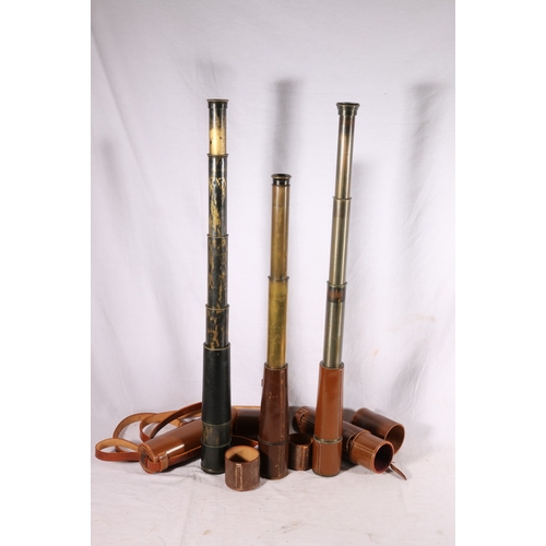 453 - Baker of 244 High Holborn London four draw telescope, B C & Co Ltd three draw telescope 