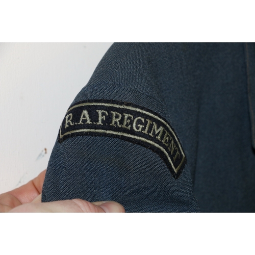 495 - British Royal Air Force dress uniform jacket having label penned 