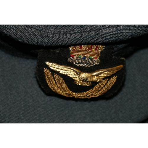 495 - British Royal Air Force dress uniform jacket having label penned 