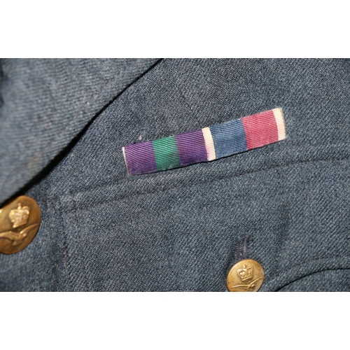 497 - British Royal Air Force dress uniform jacket having H Edgard and Sons Ltd interior label 