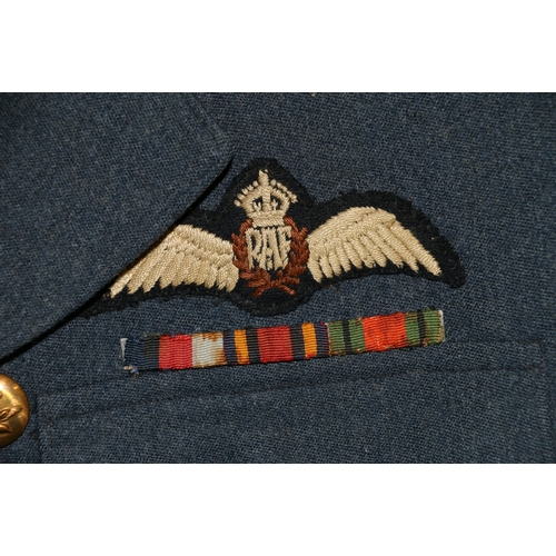 502 - British Royal Air Force dress uniform jacket having Shah and Sons (Tailors and Outfitters 2 Madge La... 