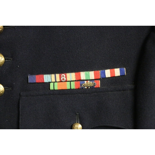 527 - British Army dress uniform jacket having Meyer and Mortimer Ltd of London label 