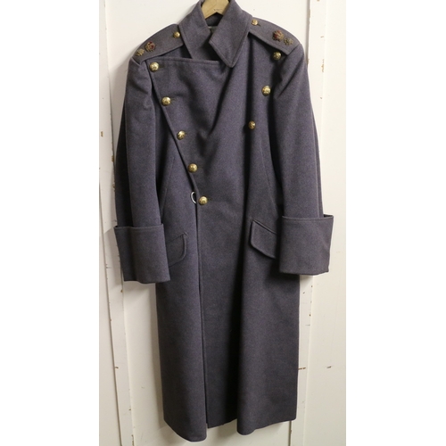 529 - British Army greatcoat or long jacket having C F Johns and Pegg of London label 