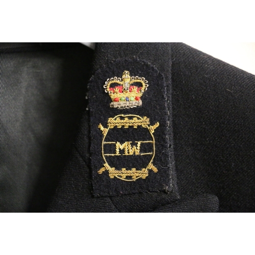 536 - British Royal Navy dress uniform jacket having Ambassador label penned 