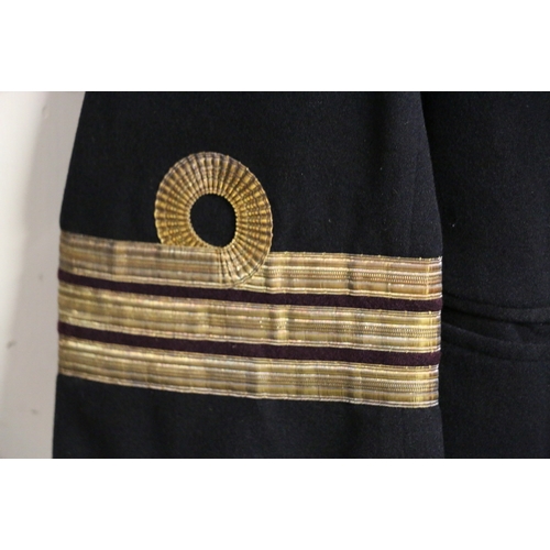 539 - British Royal Navy dress uniform jacket having Gieves Ltd label penned 