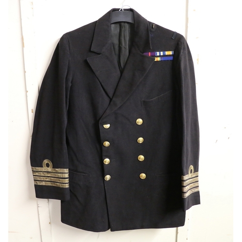 540 - British Royal Navy dress uniform jacket having Gieves Ltd 