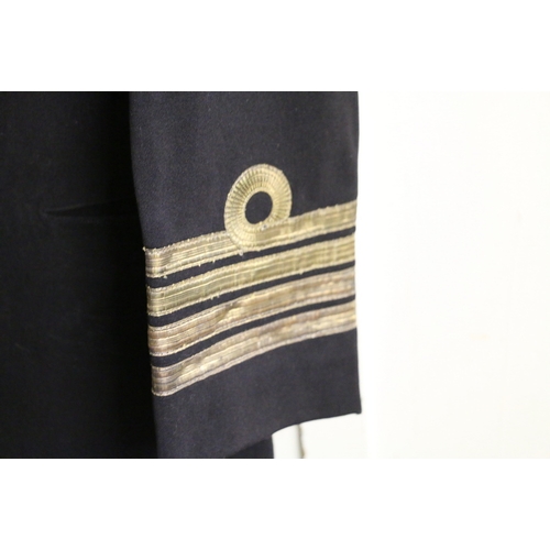 540 - British Royal Navy dress uniform jacket having Gieves Ltd 