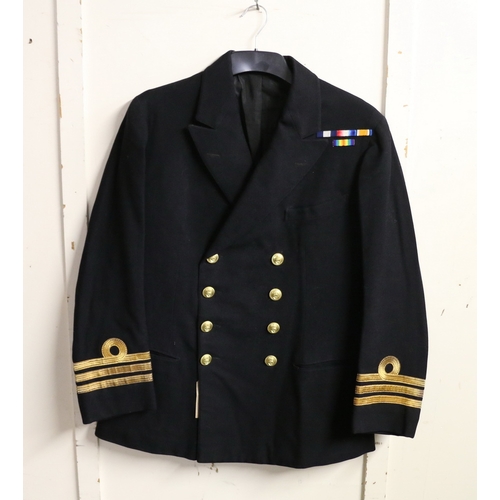 541 - British Royal Navy dress uniform jacket having Geo Spencer of Portsmouth label 