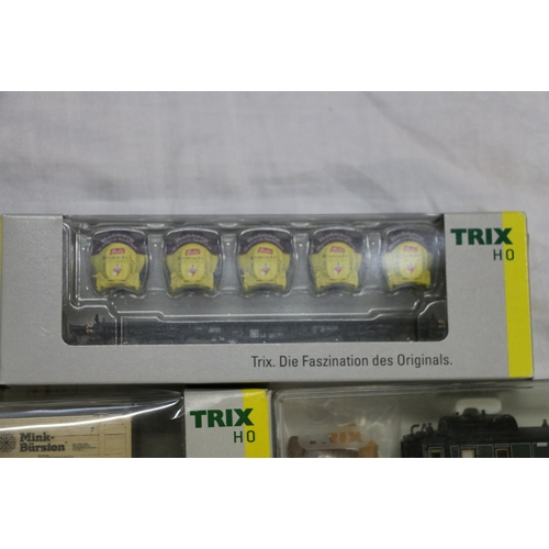 62 - Trix HO scale model railways rolling stock including 23995, 23764, 24072, 23763, 23317, 24817 and 24... 