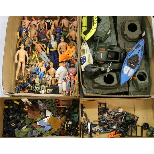 76 - Action Man and other action figures and accessories including Arnold Schwarzenegger, Michael Ja... 