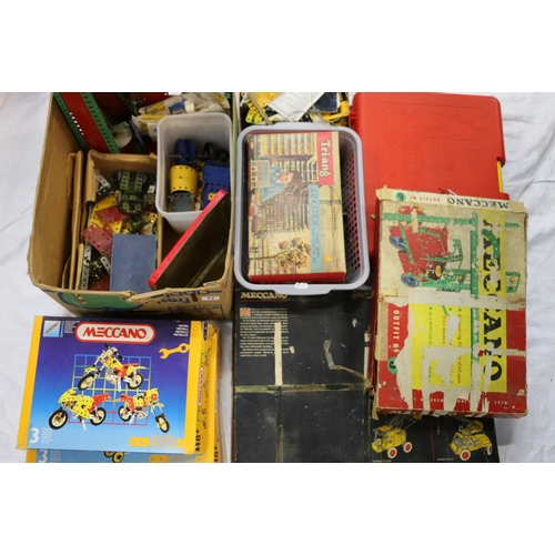 77 - A large collection of Meccano including set 5, set 6, set 4015, set 4036, a plastic case of parts an... 