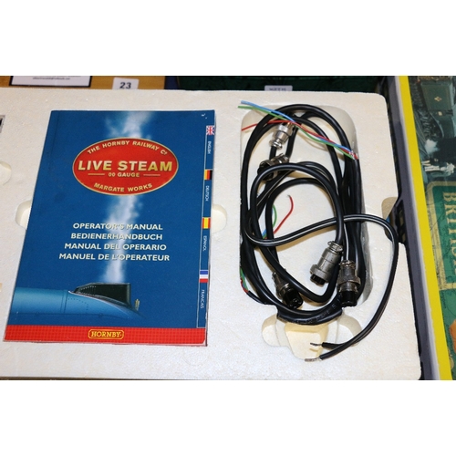 25 - Hornby OO gauge model railways R8205 Live Steam Transformer and Controller Unit boxed etc.