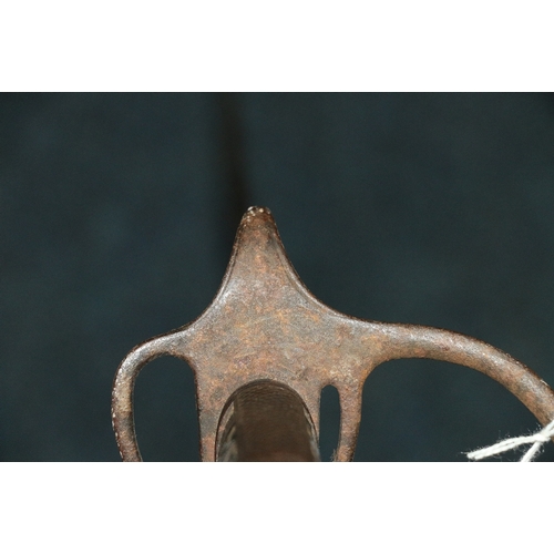 443 - British infantry officer's sword with etched blade for Royal Artillery, the ricasso marked for Henry... 