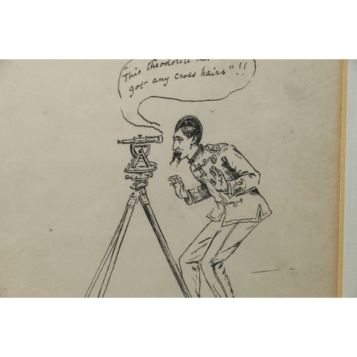 475 - Four early WW I lithographs of military cartoons depicting satirical views of potential and establis... 