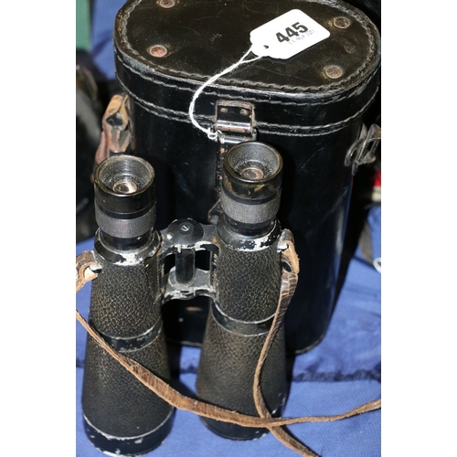 445 - Pair of German Dienstglas 7 x 56 binoculars with makers code bmj for Hensoldt & Sohne Optische W... 