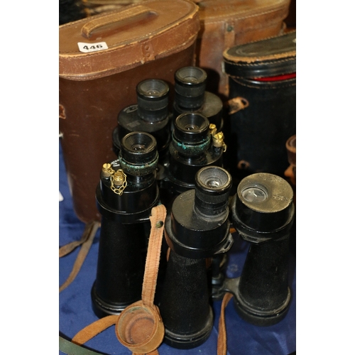 446 - Pair of Barr and Stroud 7x CF41 naval, marine or lighthouse keeper's binoculars, marked with War Dep... 