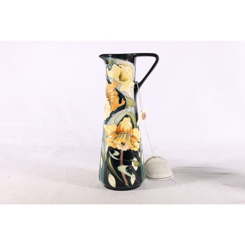 247 - Modern Moorcroft floral pattern ewer by Rachael Bishop, limited edition number 116 of 250, signed to... 