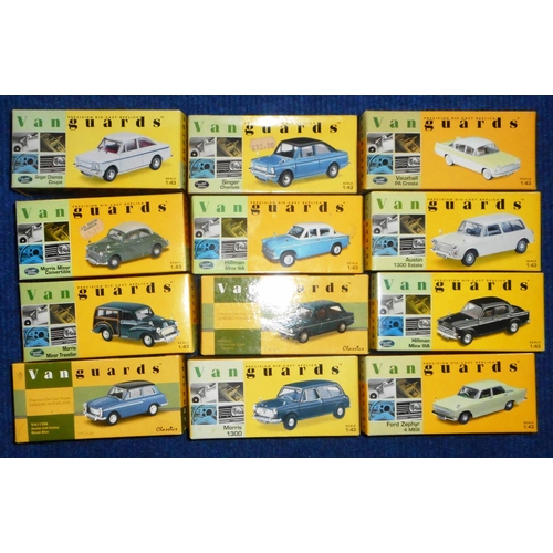 151 - Lledo Vanguards. 12 various models. Boxed.