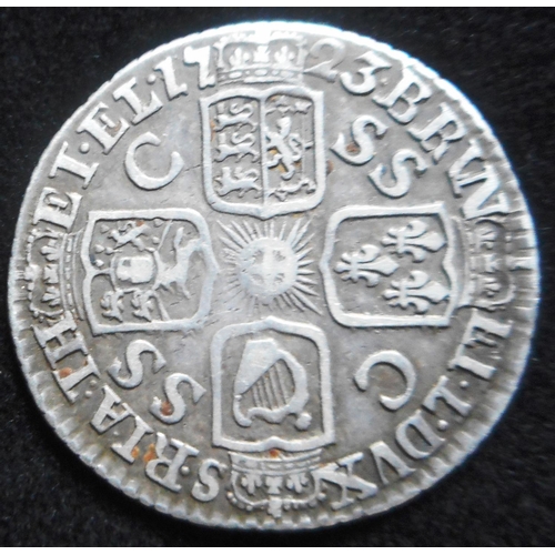 187 - United Kingdom. Sixpence. Geo. I. 1723. SS C. NF.