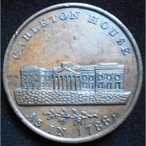 203 - Tokens. Middlesex. London penny token. Kempson's series. Carleton House as in 1788. GEF.