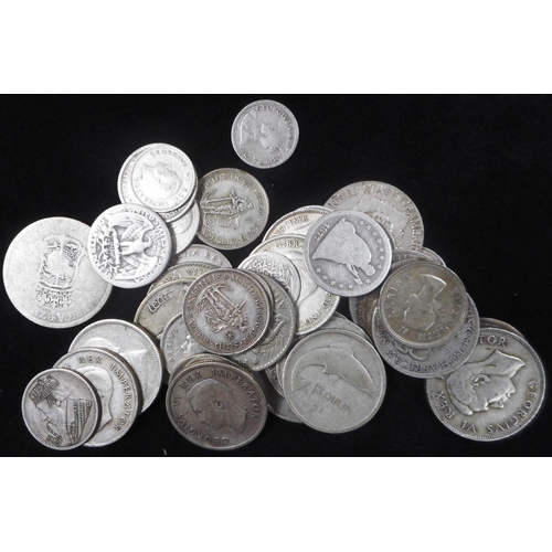 269 - Collection of Commonwealth and foreign silver coins. 312.7gm.