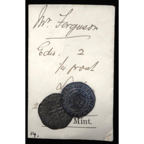 283 - England. Silver penny. Edw. I. London. (2) (From the Beaumont Hoard which was found in 1884 when two... 