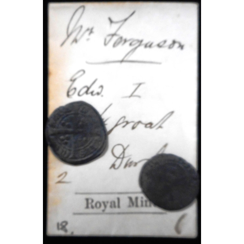 287 - England. Silver penny. Edw. I. Durham (2) (From the Beaumont Hoard which was found in 1884 when two ... 