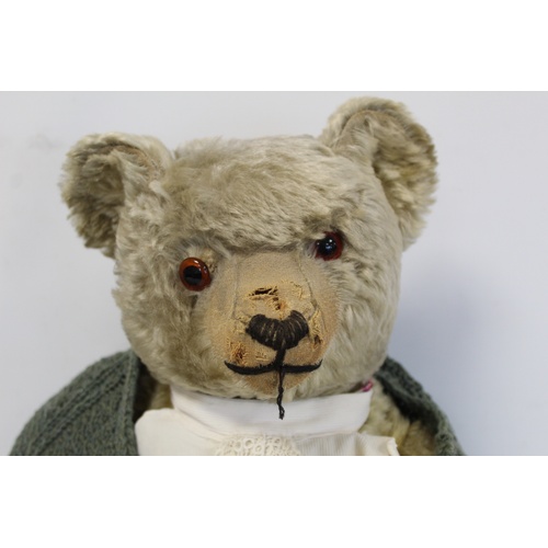 157 - Old mohair teddy. 70cm high