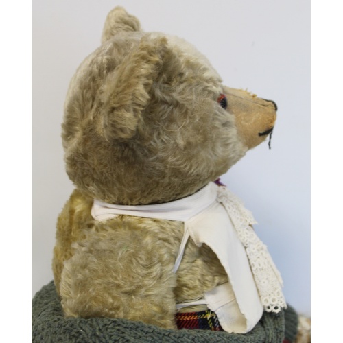 157 - Old mohair teddy. 70cm high