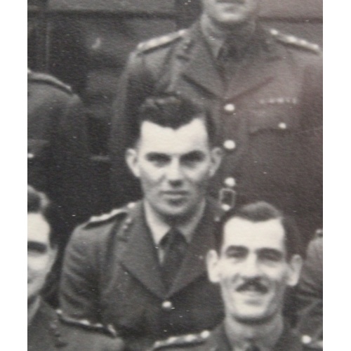 70A - Royal Engineers Captain's tunic, with Sam Browne belt, together with a R.E group photograph includin... 