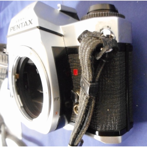 109 - Asahi Pentax KM camera with SMC Pentax M F2 50mm lens & SMC Pentax M F2.8 35mm lens. Original br... 