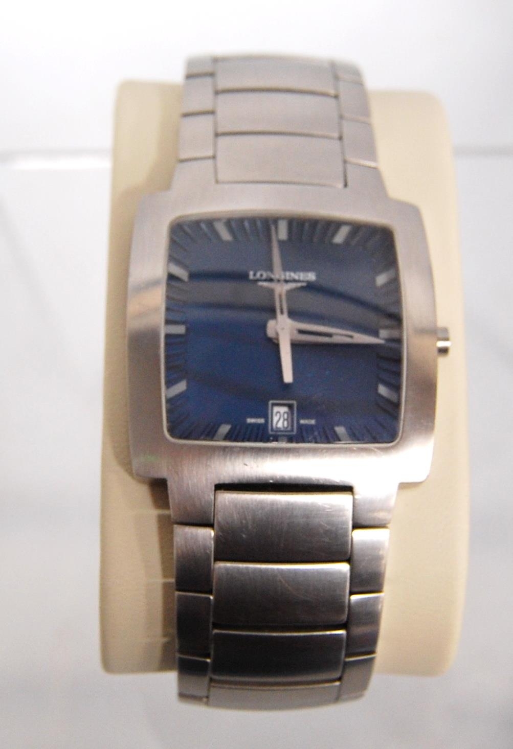 Longines Opposition L3.626.4 gent s wristwatch with blue face