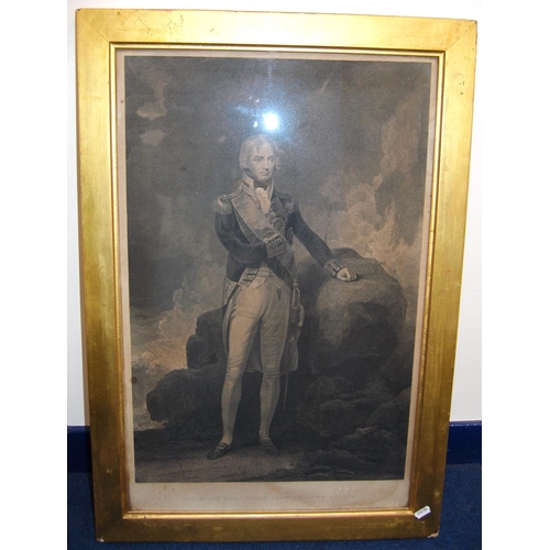 227 - WILLIAM BROMLEY AFTER R. BOWYERThe Right Honourable Lord Viscount NelsonEngraving dated 1809, 68cm x... 