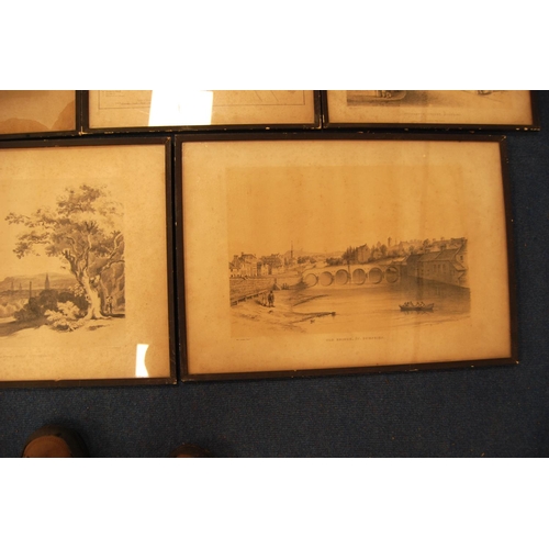 236 - Seven framed prints of historic Dumfries after WC Aitken and others.