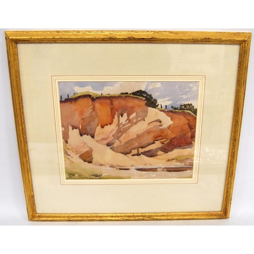 239 - CHARLES OPPENHEIMER RSA RSW (SCOTTISH, 1875 - 1961)A QuarrySigned lower left, watercolour, 22cm x 28... 