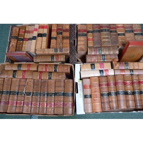 133 - SCOTS LAW. &nbsp;51 various calf & half calf bound vols. incl. Scots Law Times, Scottish Law Rep... 