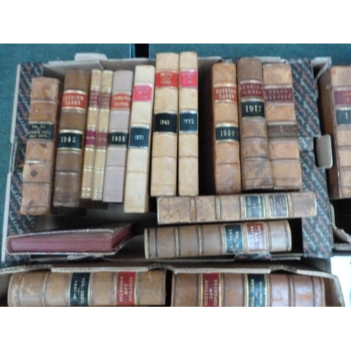 133 - SCOTS LAW. &nbsp;51 various calf & half calf bound vols. incl. Scots Law Times, Scottish Law Rep... 