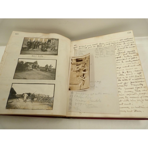 159 - BALL S. N., of Foxwold Chase (Kent). Scrapbook & diary of Equestrian & sporting interest. Qu... 