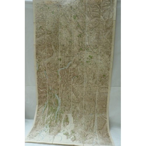 160 - SIFTON, PRAED & CO. &nbsp;Set of 6 fldg. linen 1 inch:1 mile OS maps of adjoining parts of Cumbe... 