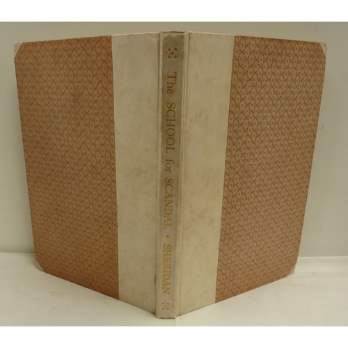176 - SHERIDAN R. B.&nbsp; The School For Scandal. Ltd. ed. 475. Vignettes & decs. by Thomas Lowinsky.... 